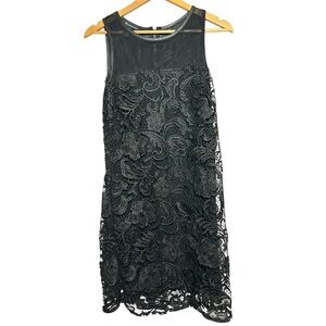 INC International Concepts Black Lace Midi Dress